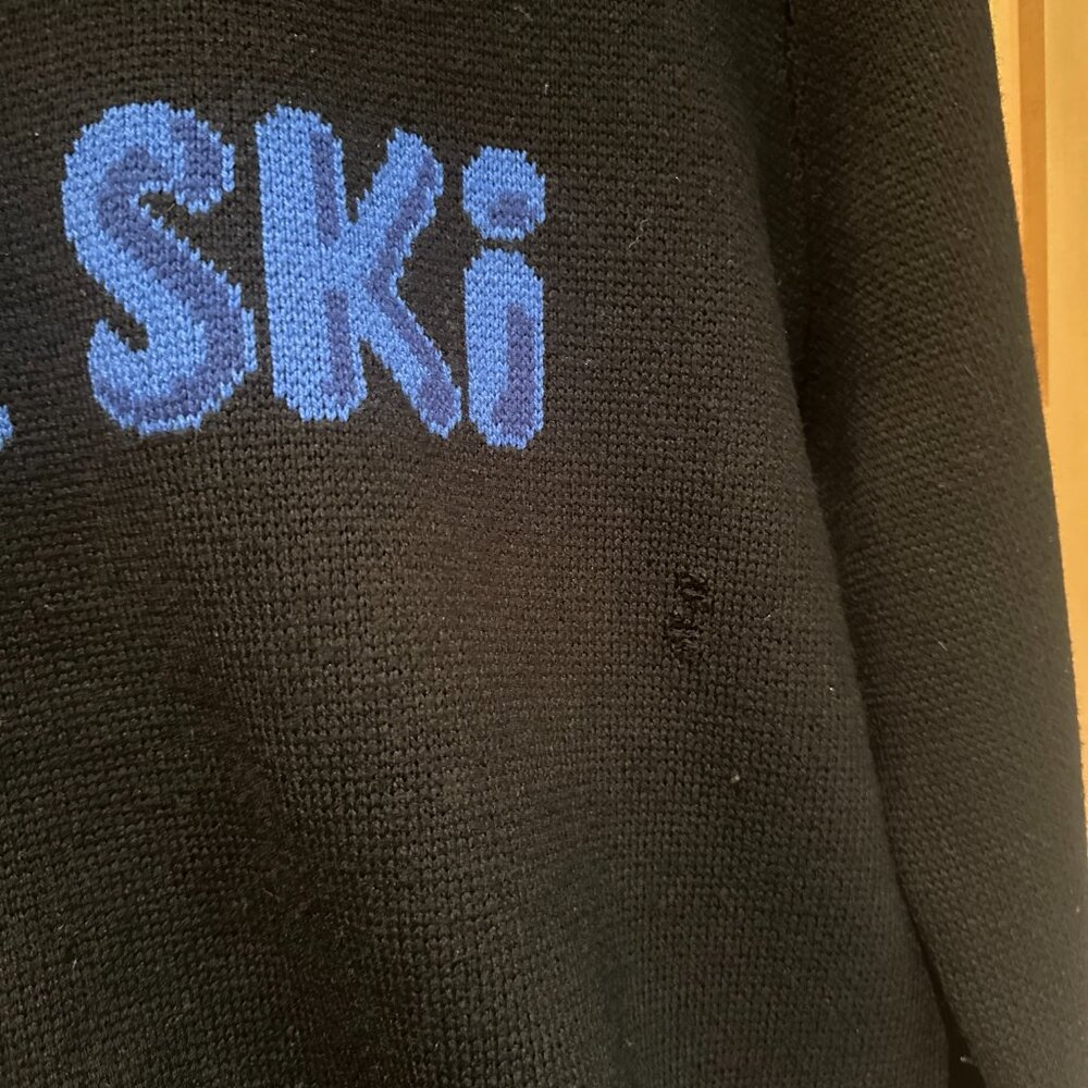 A.P.C. Knit Le Ski Wool Sweater - Size L *Has Hole* - Picture 3 of 4